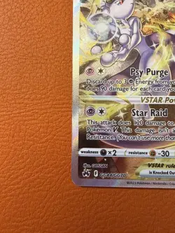 Pokemon TCG - Mewtwo VSTAR GG44/GG70 Crown Zenith Galarian Gallery Holo | NM - Image 5