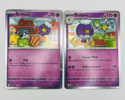 Drifloon MEP 005 & Drifblim MEP 006 Pokemon Mega Evolutions Black Star Promos - Image 1