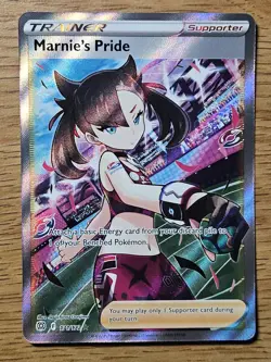 Pokemon Marnie's Pride 171/172 Full Art Trainer English NM/M - Image 1