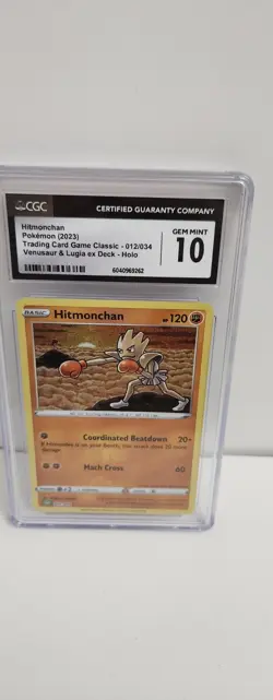 Hitmonchan 012/032 Pokemon TCG Classic: Holo Graded CGC Gem Mint 10 - Image 1