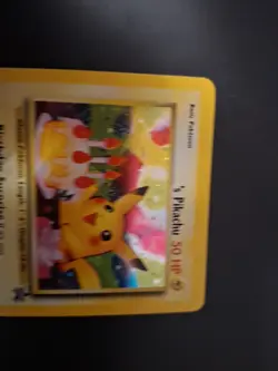 ______'s Pikachu 24/53 Holo Wotc Black Star Promo Birthday Pokemon TCG LP - Image 3