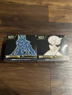 Pokemon Center Mega Evolution Gardevoir & Lucario ETB Elite Trainer Box Sealed - Image 1