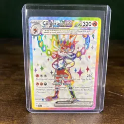 Pokemon TCG Stellar Crown Holo Ultra Rare Cinderace EX 157/142SV07 - Image 1