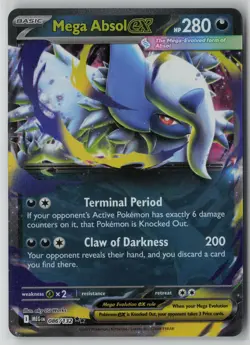 Mega Absol ex 86/132 Pokemon Mega Evolution Double Rare Near Mint 2 - Image 1