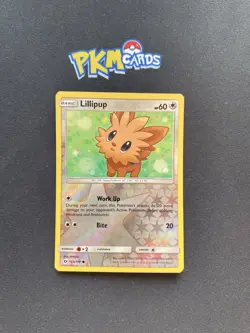 Pokemon TCG Lillipup Sun and Moon Base set 103/149 Reverse Holo LP. - Image 1