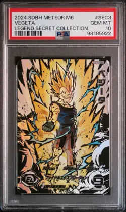 Super Dragon Ball Heroes Vegeta UM10-SEC3 Secret Rare PSA10 Japanese BANDAI Card - Image 1