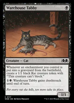 1x Warehouse Tabby NM Eng MTG - Wilds of Eldraine - Image 1