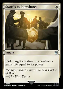 Magic The Gathering MTG SWORDS TO PLOWSHARES Doctor Who NM Near Mint - Image 1