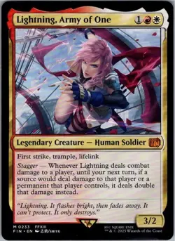 MTG ~ Lightning, Army of One ~ Final Fantasy ~ Near Mint - Image 1