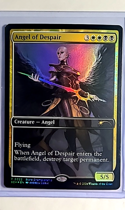 2024 MTG Magic The Gathering Store Championship Promo Foil Angel of Despair LP - Image 1