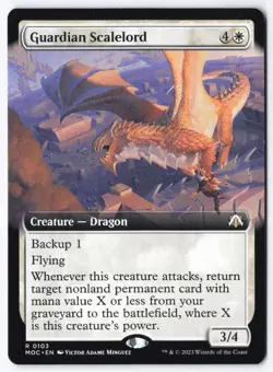 Guardian Scalelord (Extended Art) R Commander: March of the Machine 103 NM - Image 1