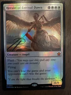 Herald of Eternal Dawn : MTG *FOIL* / Foundations #0017 / NM - Image 1