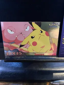 Pokemon Topps Pikachus Vacation Holo #54 Movie Edition Teamwork 165💎NM💎 - Image 1