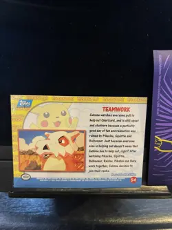 Pokemon Topps Pikachus Vacation Holo #54 Movie Edition Teamwork 165💎NM💎 - Image 2