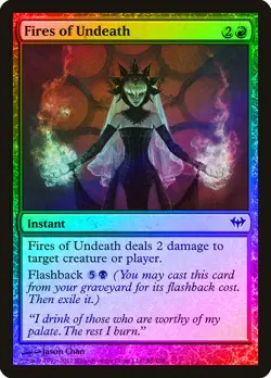 Fires of Undeath FOIL Dark Ascension PLD Red Common MAGIC MTG CARD ABUGames - Image 1