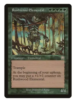 Rushwood Elemental MTG Mercadian Masque Rare LP Lightly Played Single Card - Image 1