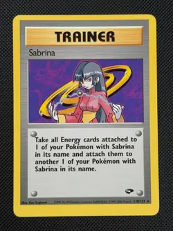 Sabrina 110/132 REGULAR Pokemon Card WOTC Gym Challenge Non Holo Rare - Image 1
