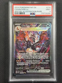 Pokemon Cards PSA 9 Mint Charizard Ex SIR Paldean Fates 2024 S&V 234/091 - Image 1