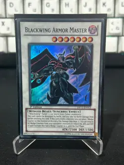 Blackwing Armor Master DP11-EN013 1st Edition Super Rare Yugioh Card MP - Image 1