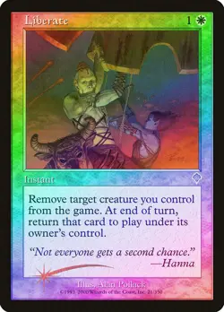 Liberate FOIL Invasion PLD White Uncommon MAGIC THE GATHERING CARD ABUGames - Image 1