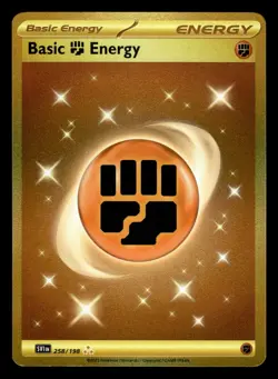 Basic Fighting Energy 258/198 Hyper Rare Scarlet & Violet Pokemon Card - Image 1