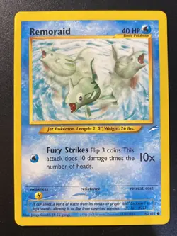 Remoraid 80/105 Neo Destiny Common - Pokemon Card Near Mint - Image 1