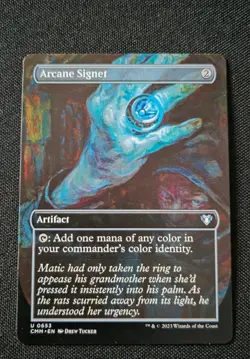 MTG - Arcane Signet (Borderless) - Commander Masters - NM Uncommon #653 Non Foil - Image 1