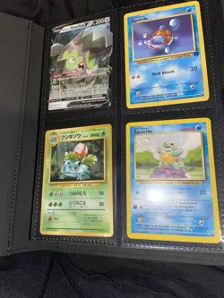 Vintage Pokemon Binder & Current Wotc era cards Holo Base Set Legend Rocket V - Image 1