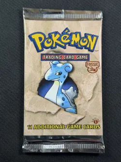 Pokemon Cards Sealed Fossil Lapras 1st Edition Booster Pack Wotc 2000 Ultra Rare - Image 2