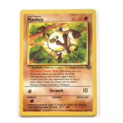 Mankey - #55/64 - Jungle Set - 1999 WOTC Pokemon Card Common - LP - Image 3