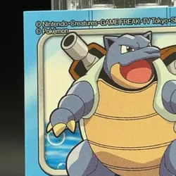 Blastoise Pokemon Kids Sticker Seal Card 2009 TCG Nintendo Japanese Bandai - Image 2