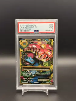 2016 Pokemon XY Evolutions Mega Venusaur EX Full Art PSA 9 Mint English 100/108 - Image 1