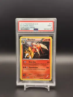 Blaziken Holo 2012 B&W Dark Explorers PSA 9 *Pop 28 - Image 1