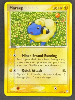 Pokemon Mareep 67/109 TRR EX Team Rocket Returns LP/NM - Image 1