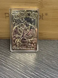 Pokemon Charizard 23K Gold Plated Trading Card 1999 Burger King Promo - Image 2