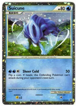 POKEMON • Suicune PRIME ULTRA RARA HOLO • PROMO STELLA NERA 21 HGSS21 EX - Image 1