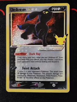 Pokemon Celebrations Umbreon Gold Star #17/17 - Image 1