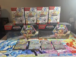 Pokemon Prismatic Evolutions Booster Bundle x4, Prismatic Surprise x2 & Promos - Image 1