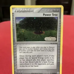 2006 Pokemon EX Legend Maker 76 Power Tree Reverse Foil - Image 1