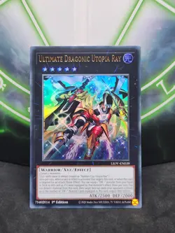 Yugioh Ultimate Dragonic Utopia Ray LIOV-EN039 Ultra Rare 1st Edition NM - Image 1