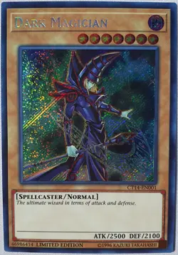 Yugioh 1x Dark Magician CT14-EN001 Secret Rare Limited Edition NM Alternate Art - Image 2