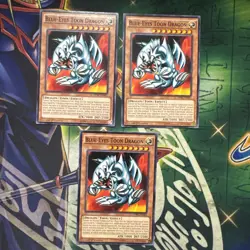 Yugioh! Blue-Eyes Toon Dragon x3 Playset DPBC-EN043 Common 1st Edition NM - Image 1