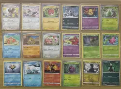 Pokemon Miscut Error Off Center, White Dot, Crimped Lot of 18 Cards - Image 1