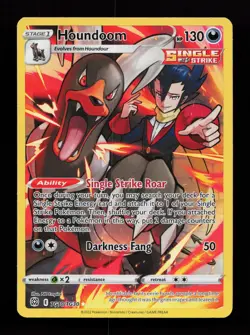 Houndoom TG10/TG30 SWSH09: Brilliant Stars Trainer Gallery Pokemon Card - Image 1