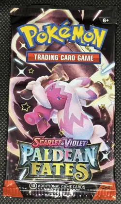 Pokemon TCG Paldean Fates Factory Sealed Booster Packs Lot Of 3 - Image 2