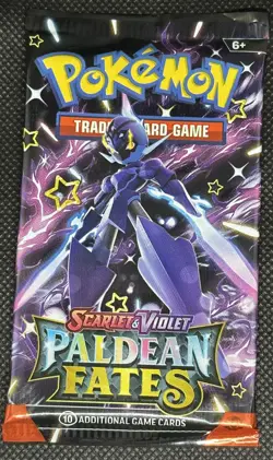 Pokemon TCG Paldean Fates Factory Sealed Booster Packs Lot Of 3 - Image 3