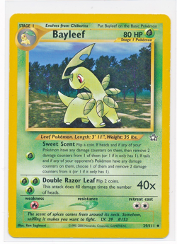 Bayleef 28/111 Neo Genesis - LP - US Seller - Pokemon TCG Original Owner - Image 1