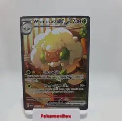 Whimsicott ex 165/086 White Flare Special Illustration Rare Pokemon TCG - Image 1