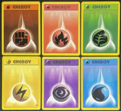 POKEMON GYM CHALLENGE UNLIMITED SET ENERGY COMPLETE FROM 127 TO 132 PL/LP ENG - Image 1
