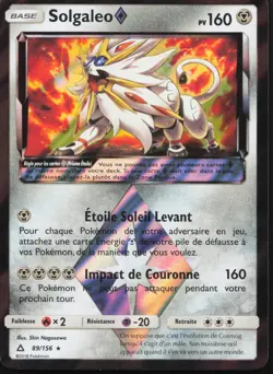 Carte Pokemon Solgaleo Prisme 89/156 Holo Ultra-Prisme Francais - Image 1